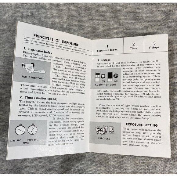 How to Use General Electric Mascot II Exposure Meter Instruction Book Paperback - Picture 4 of 6